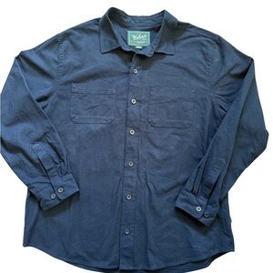 Jachs Navy Button-Down Chest Pocket Shirt